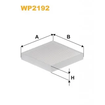 Filtre, air de l'habitacle WIX FILTERS WP2192