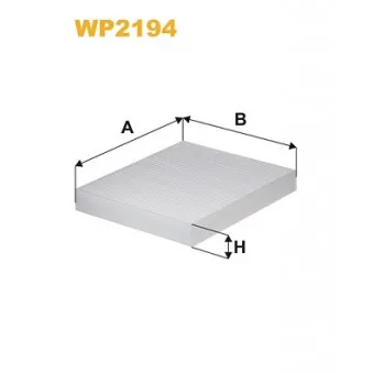 Filtre, air de l'habitacle WIX FILTERS WP2194