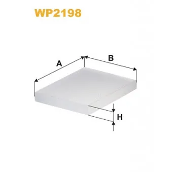 Filtre, air de l'habitacle WIX FILTERS WP2198