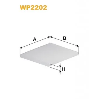 Filtre, air de l'habitacle WIX FILTERS WP2202