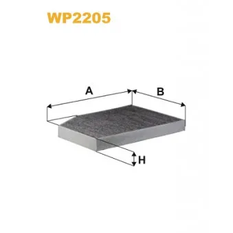 Filtre, air de l'habitacle WIX FILTERS WP2205