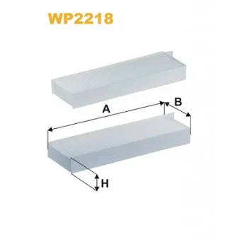 Filtre, air de l'habitacle WIX FILTERS WP2218