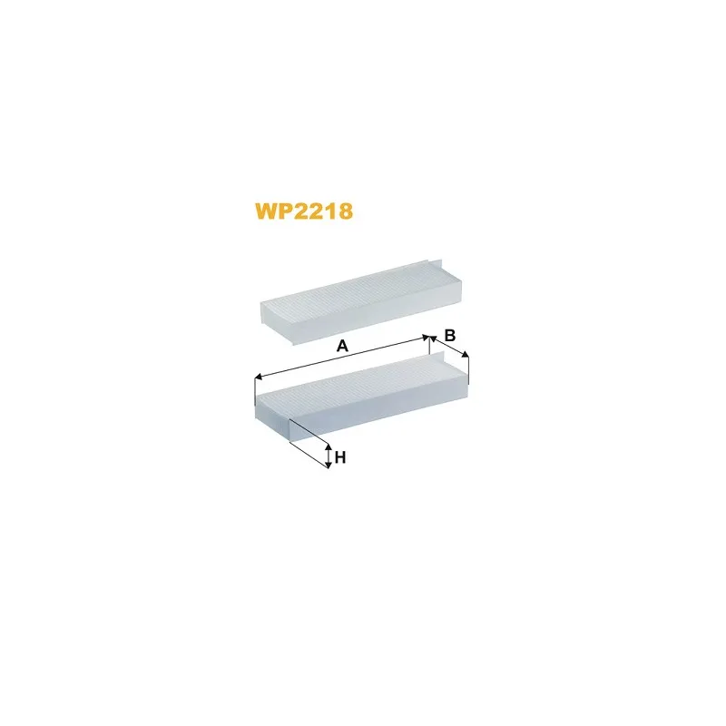 Filtre, air de l'habitacle WIX FILTERS WP2218