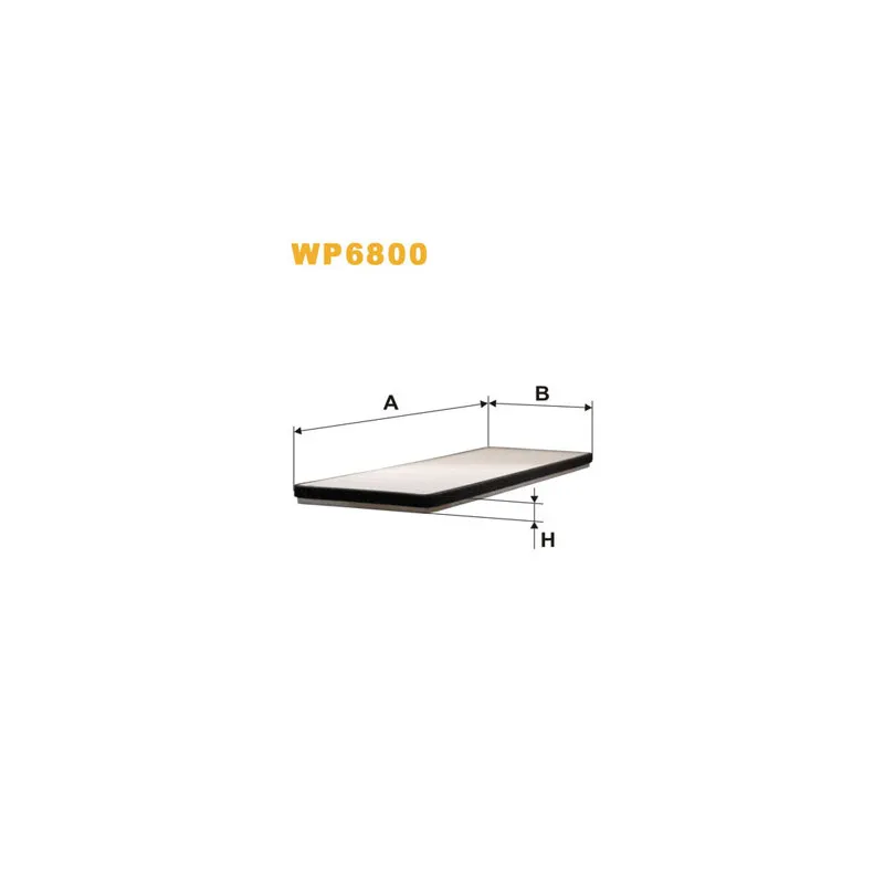 Filtre, air de l'habitacle WIX FILTERS WP6800