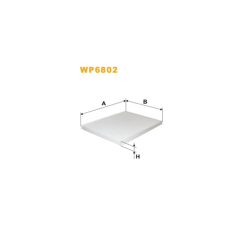 Filtre, air de l'habitacle WIX FILTERS WP6802