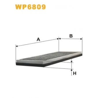 Filtre, air de l'habitacle WIX FILTERS WP6809
