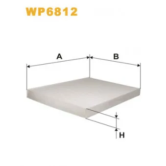 Filtre, air de l'habitacle WIX FILTERS WP6812