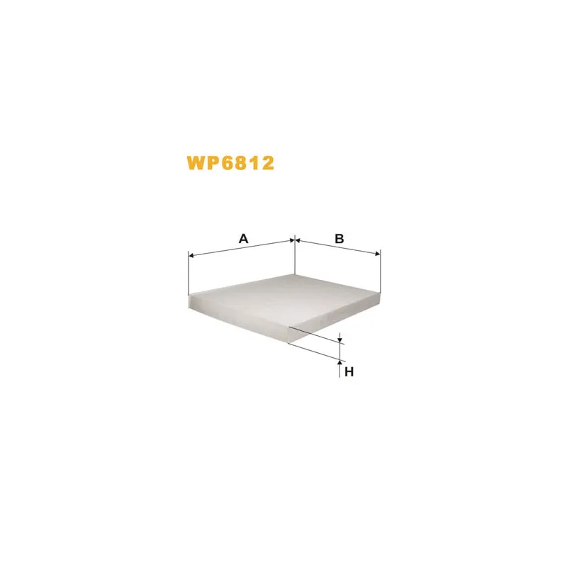Filtre, air de l'habitacle WIX FILTERS WP6812