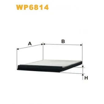Filtre, air de l'habitacle WIX FILTERS WP6814
