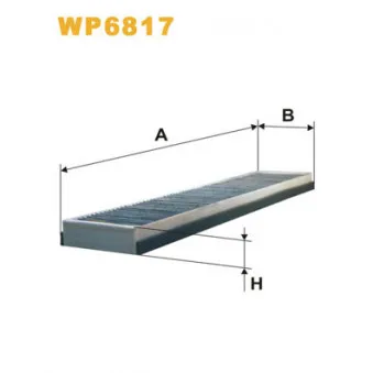 Filtre, air de l'habitacle WIX FILTERS WP6817