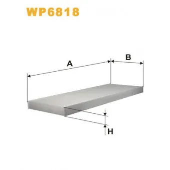 Filtre, air de l'habitacle WIX FILTERS WP6818
