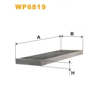 Filtre, air de l'habitacle WIX FILTERS WP6819