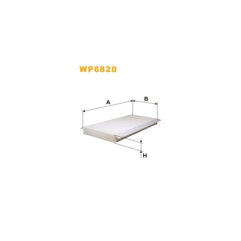 Filtre, air de l'habitacle WIX FILTERS WP6820