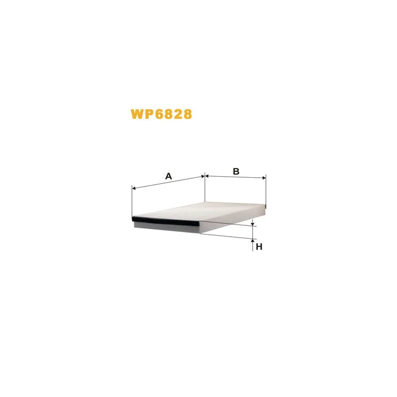 Filtre, air de l'habitacle WIX FILTERS WP6828