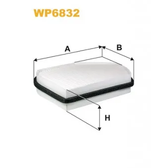 Filtre, air de l'habitacle WIX FILTERS WP6832