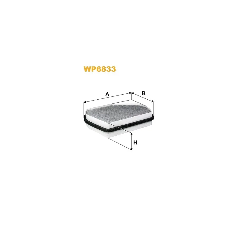 Filtre, air de l'habitacle WIX FILTERS WP6833