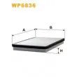 Filtre, air de l'habitacle WIX FILTERS WP6836 - Visuel 1