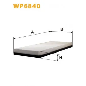 Filtre, air de l'habitacle WIX FILTERS WP6840