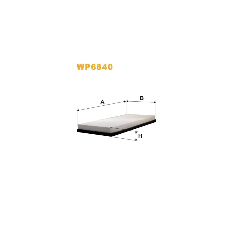 Filtre, air de l'habitacle WIX FILTERS WP6840