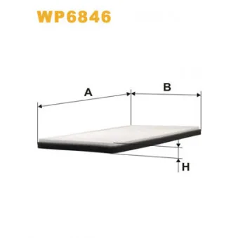 Filtre, air de l'habitacle WIX FILTERS WP6846