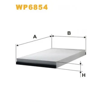 Filtre, air de l'habitacle WIX FILTERS WP6854