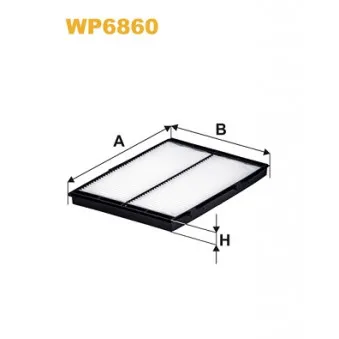 Filtre, air de l'habitacle WIX FILTERS WP6860