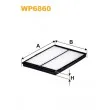 Filtre, air de l'habitacle WIX FILTERS WP6860 - Visuel 2