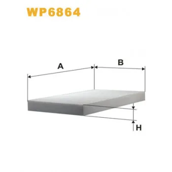Filtre, air de l'habitacle WIX FILTERS WP6864