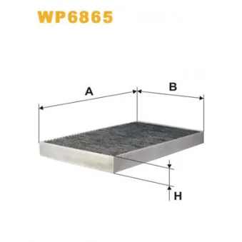 Filtre, air de l'habitacle WIX FILTERS WP6865