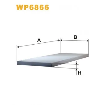 Filtre, air de l'habitacle WIX FILTERS WP6866