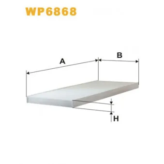 Filtre, air de l'habitacle WIX FILTERS WP6868