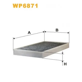 Filtre, air de l'habitacle WIX FILTERS WP6871