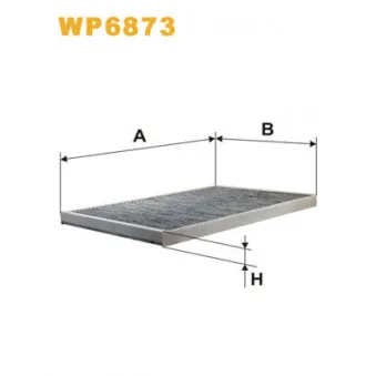 Filtre, air de l'habitacle WIX FILTERS WP6873