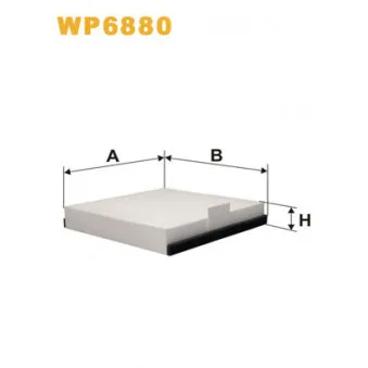Filtre, air de l'habitacle WIX FILTERS WP6880