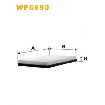 Filtre, air de l'habitacle WIX FILTERS WP6890