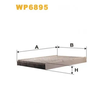 Filtre, air de l'habitacle WIX FILTERS WP6895