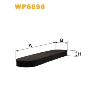 Filtre, air de l'habitacle WIX FILTERS WP6896