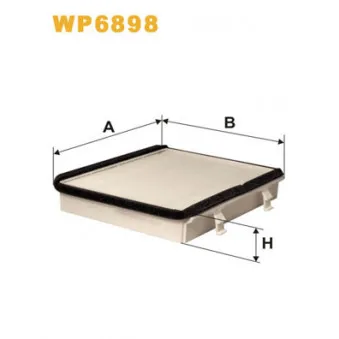 Filtre, air de l'habitacle WIX FILTERS WP6898