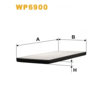 Filtre, air de l'habitacle WIX FILTERS