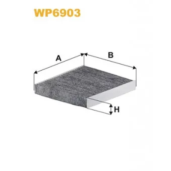 Filtre, air de l'habitacle WIX FILTERS WP6903