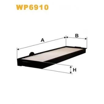 Filtre, air de l'habitacle WIX FILTERS WP6910