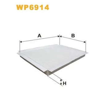 Filtre, air de l'habitacle WIX FILTERS