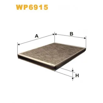 Filtre, air de l'habitacle WIX FILTERS WP6915