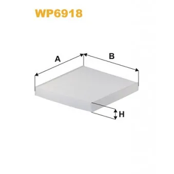 Filtre, air de l'habitacle WIX FILTERS WP6918