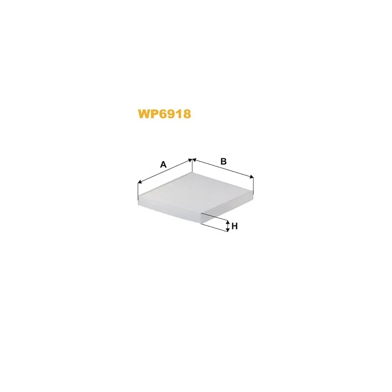 Filtre, air de l'habitacle WIX FILTERS WP6918