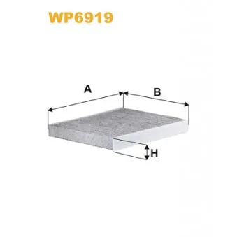 Filtre, air de l'habitacle WIX FILTERS WP6919