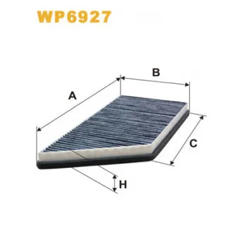 Filtre, air de l'habitacle WIX FILTERS WP6927