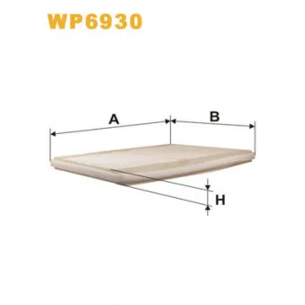 Filtre, air de l'habitacle WIX FILTERS