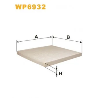 Filtre, air de l'habitacle WIX FILTERS