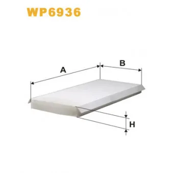 Filtre, air de l'habitacle WIX FILTERS WP6936